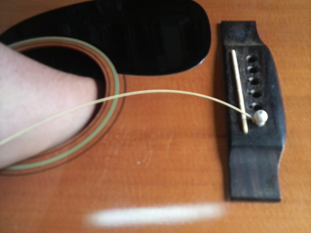 サウンドホールから確認